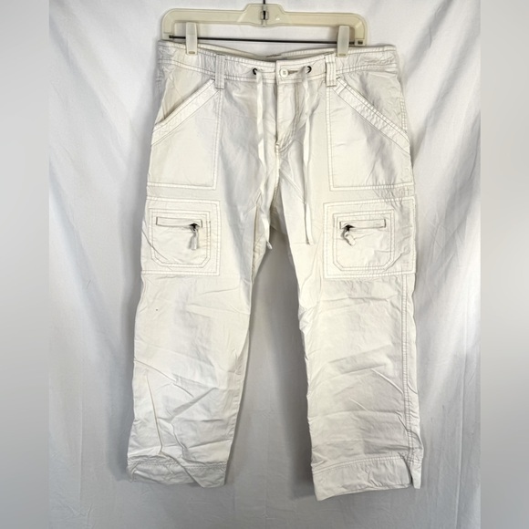Old Navy Pants - Old Navy Women’s White Cargo Pants Size 12